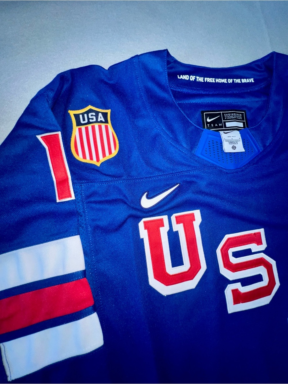 Nike Matthew tkachuk men’s 2026 team USA Olympic hockey jersey blue size large - Picture 10 of 11